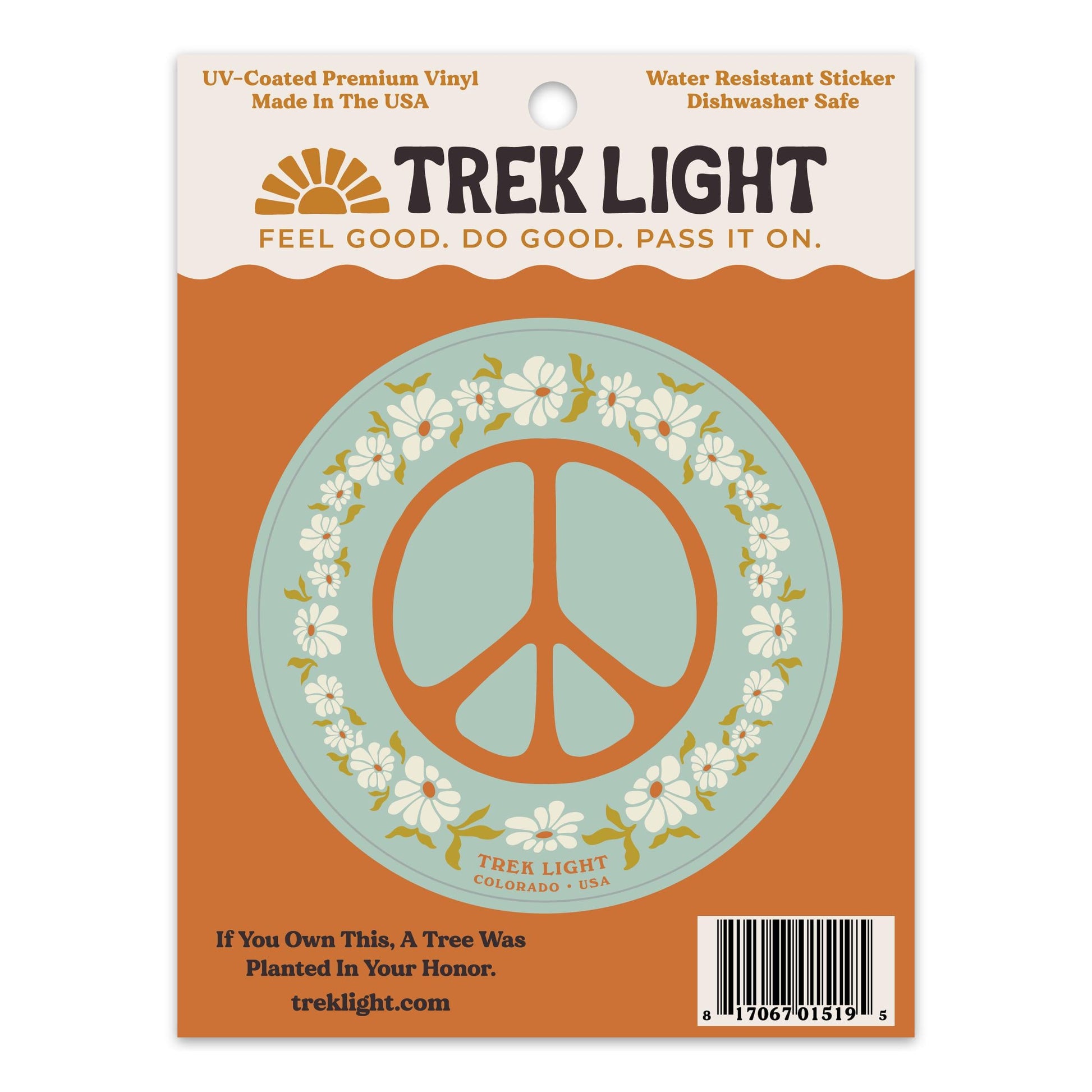 Peace Sticker - Default Title - Trek Light