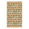 Read More Books Kitchen Tea Towel with colorful book design pattern.