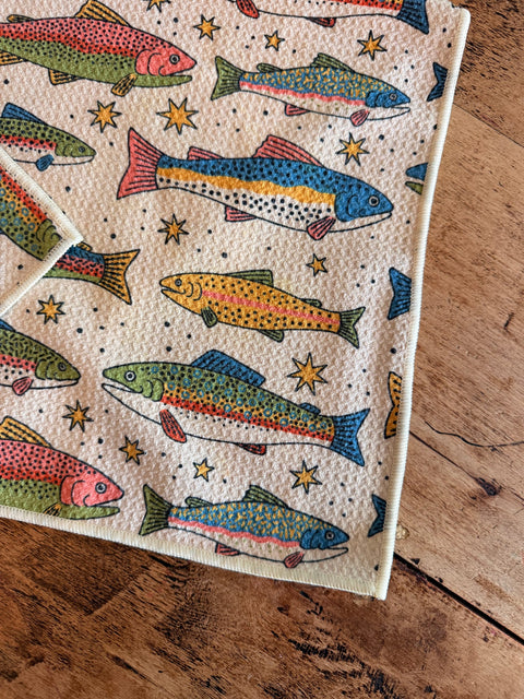 River Trout Kitchen & Tea Towel
