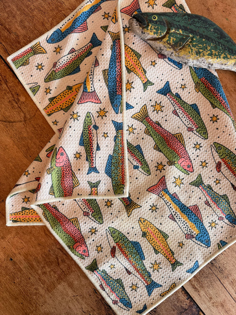 River Trout Kitchen & Tea Towel