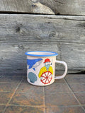 Salty Seas Enamel Mug 16oz