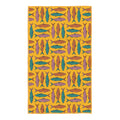 Sardine School Kitchen Tea Towel with vibrant fish pattern, made from 100% recycled materials, eco-friendly, and super absorbent.
