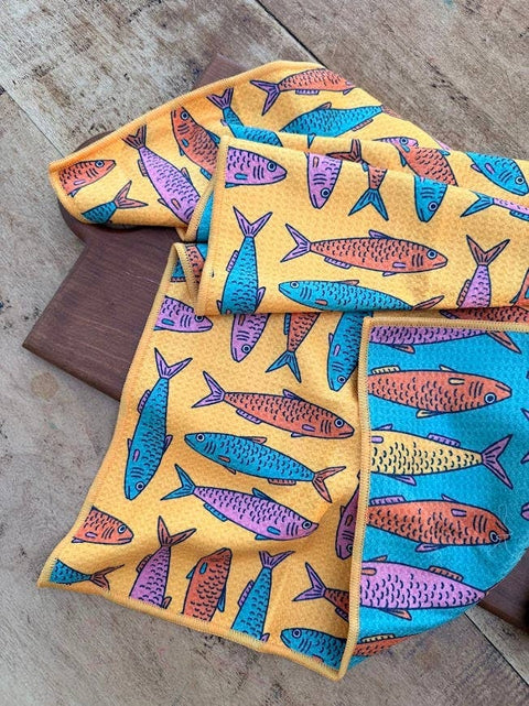 Sardine School Kitchen & Tea Towel