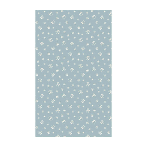 Snow Day Kitchen & Tea Towel with snowflake design, made from recycled materials. Super absorbent, quick-drying kitchen towel.