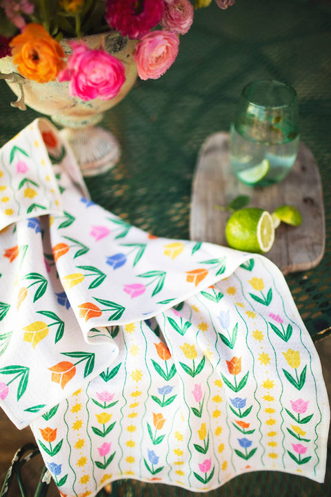 Spring Tulips Kitchen & Tea Towel