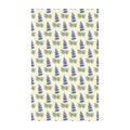 Texas Kitchen & Tea Towel with vibrant blue and green floral pattern, eco-friendly and super absorbent fabric, perfect for all kitchen needs.