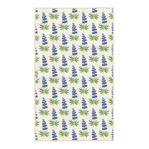 Texas Kitchen & Tea Towel with floral pattern, eco-friendly and super absorbent for spills, fast-drying, vibrant double-sided design