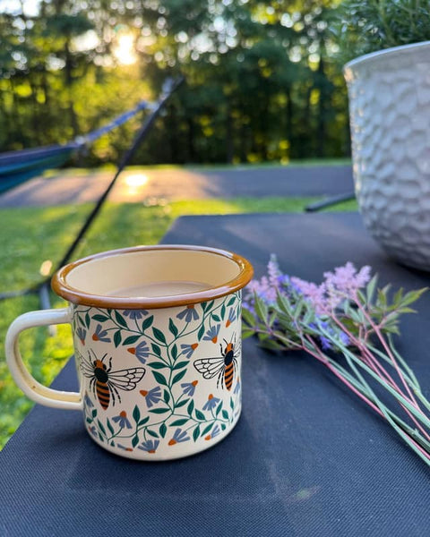 Caitlin H. - Honey Bee Enamel Mug 16oz