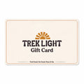 Trek Light gift card with logo and text on a white background