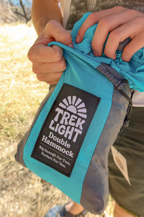 Double Hammock & Pro Hanging Straps (Aqua & Charcoal)