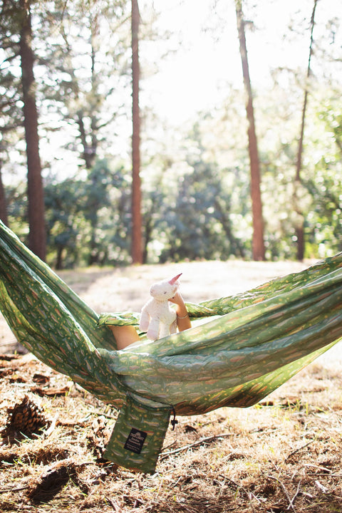 Double Hammock & Pro Hanging Straps (River Trout Print)