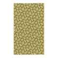 Wavy Flowers Kitchen & Tea Towel in green with floral pattern, 100% recycled, super absorbent and quick-drying, perfect for kitchen use.