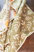 Wavy Flowers Kitchen & Tea Towel featuring vibrant floral designs and eco-friendly fabric, perfect for drying and cleaning.