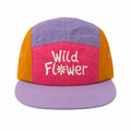 Colorful Wild Flower Kids Hat with adjustable fit for sunny days and adventures.