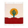Arizona Blankestry by Trek Light - Handwoven desert scene with cactus design, perfect for decor or use as a tapestry.