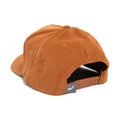 Trek Light brown 5-panel snapback hat perfect for camping lovers, featuring a curved brim and one-size-fits-most design.