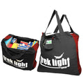 Eco Tote Deluxe bag by Trek Light, extra large, filled with groceries, showcasing eco-friendly design, reduces plastic waste.