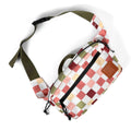 Trek Light Everyday Fanny Pack with checkers design, versatile as hip pack or shoulder sling with spacious pockets.