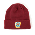 Flower Child Kids Beanie in maroon, perfect for young explorers and nature lovers by Trek Light. Embrace your inner flower child.